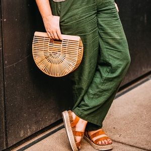 Woven Bamboo Ark Handbag